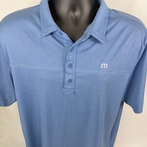 Travis Mathew Light Blue Polo Shirt